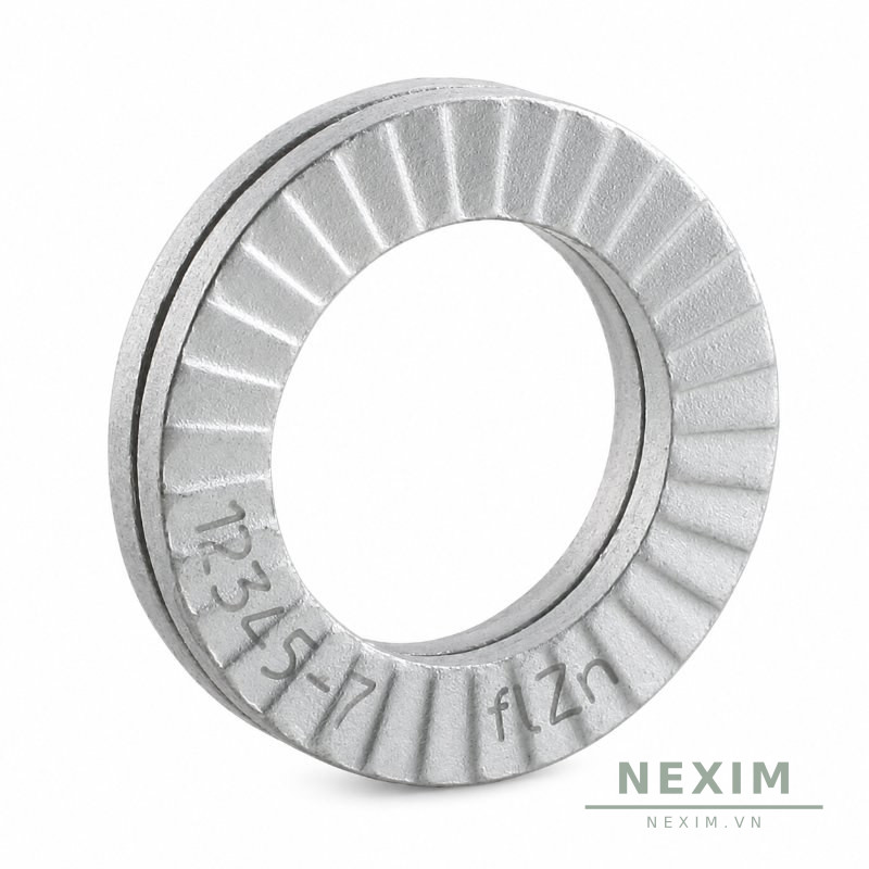 Vòng Đệm Khóa Nêm (Wedge-Lock) — Dòng phổ thông DIN 25201 — Thép mạ kẽm (zinc flake) — M10 — NEMZ-M10