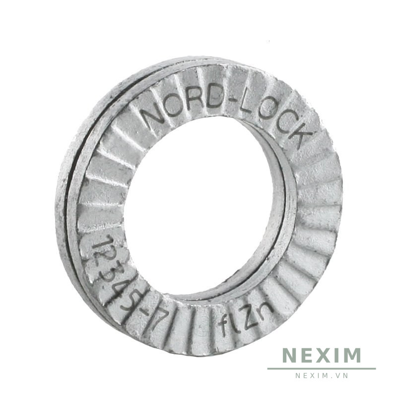 Vòng Đệm Khóa Nêm (Wedge-Lock) — Nord-Lock chính hãng — Thép mạ zinc flake, vành rộng (SP) — M10 — NLKSP-M10